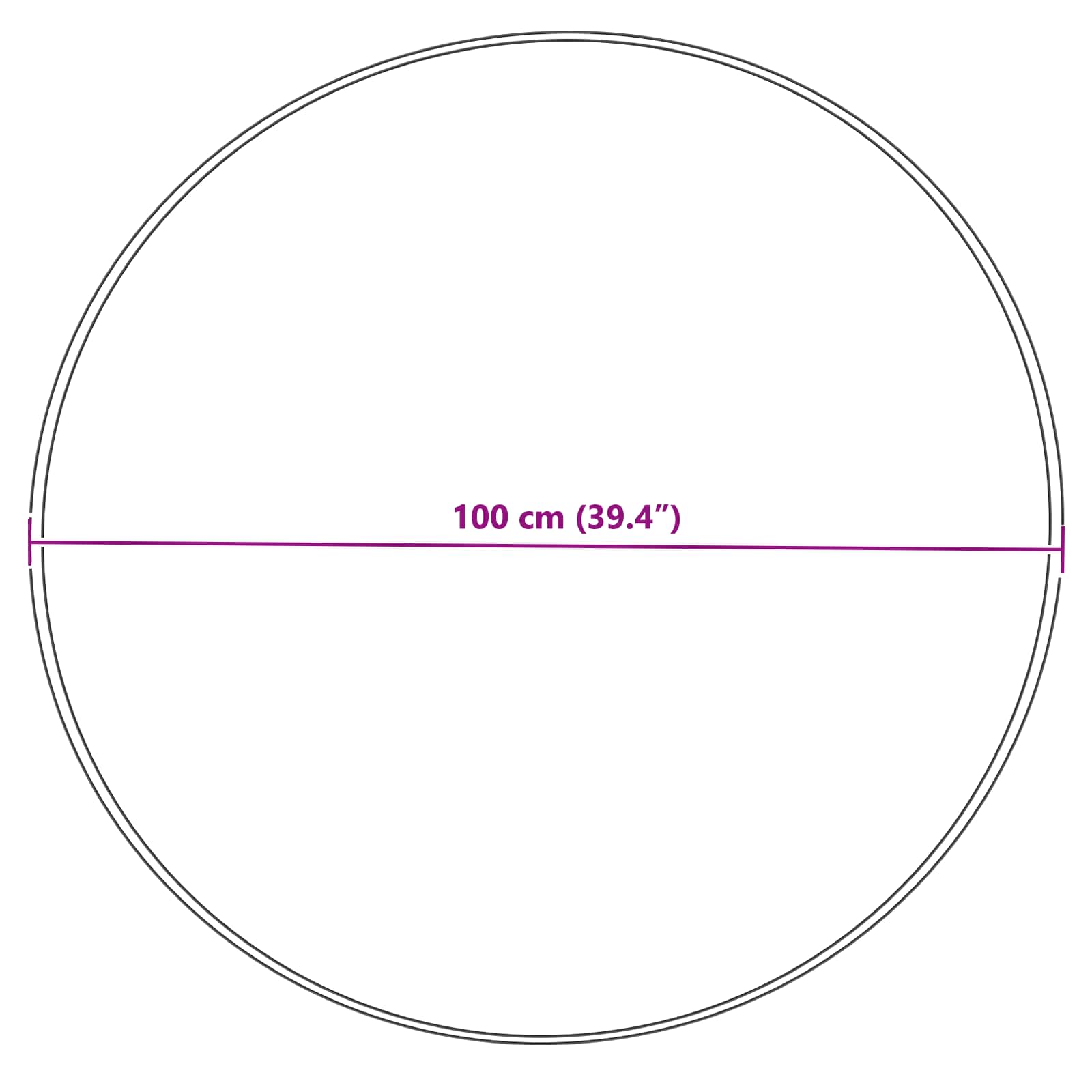 vidaXL Dywan z sztucznej owczej skóry TAFALLA kremowy Ø 100 cm