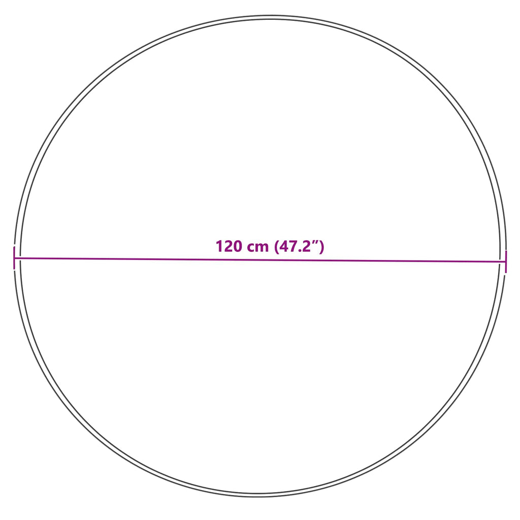 vidaXL Dywan z sztucznej owczej skóry TAFALLA kremowy Ø 120 cm