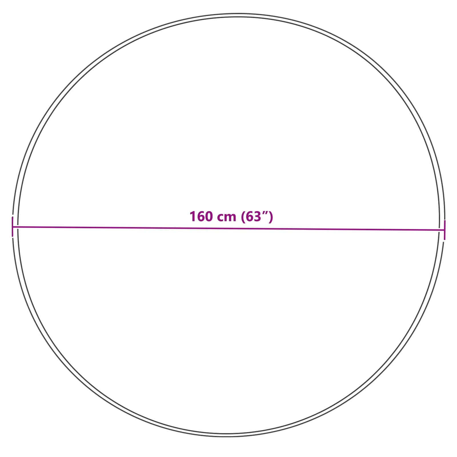 vidaXL Dywan z sztucznej owczej skóry TAFALLA kremowy Ø 160 cm