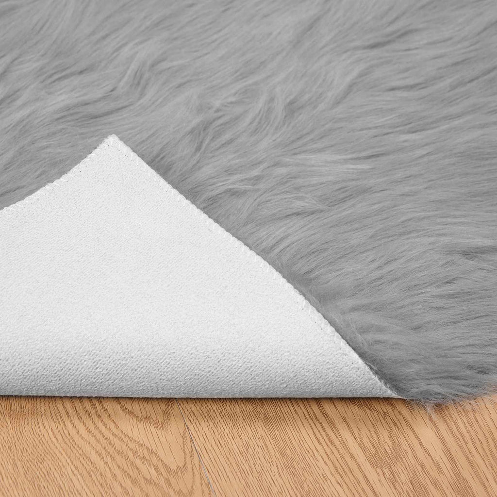 vidaXL Dywan z sztucznej owczej skóry TAFALLA Szary 200 x 280 cm
