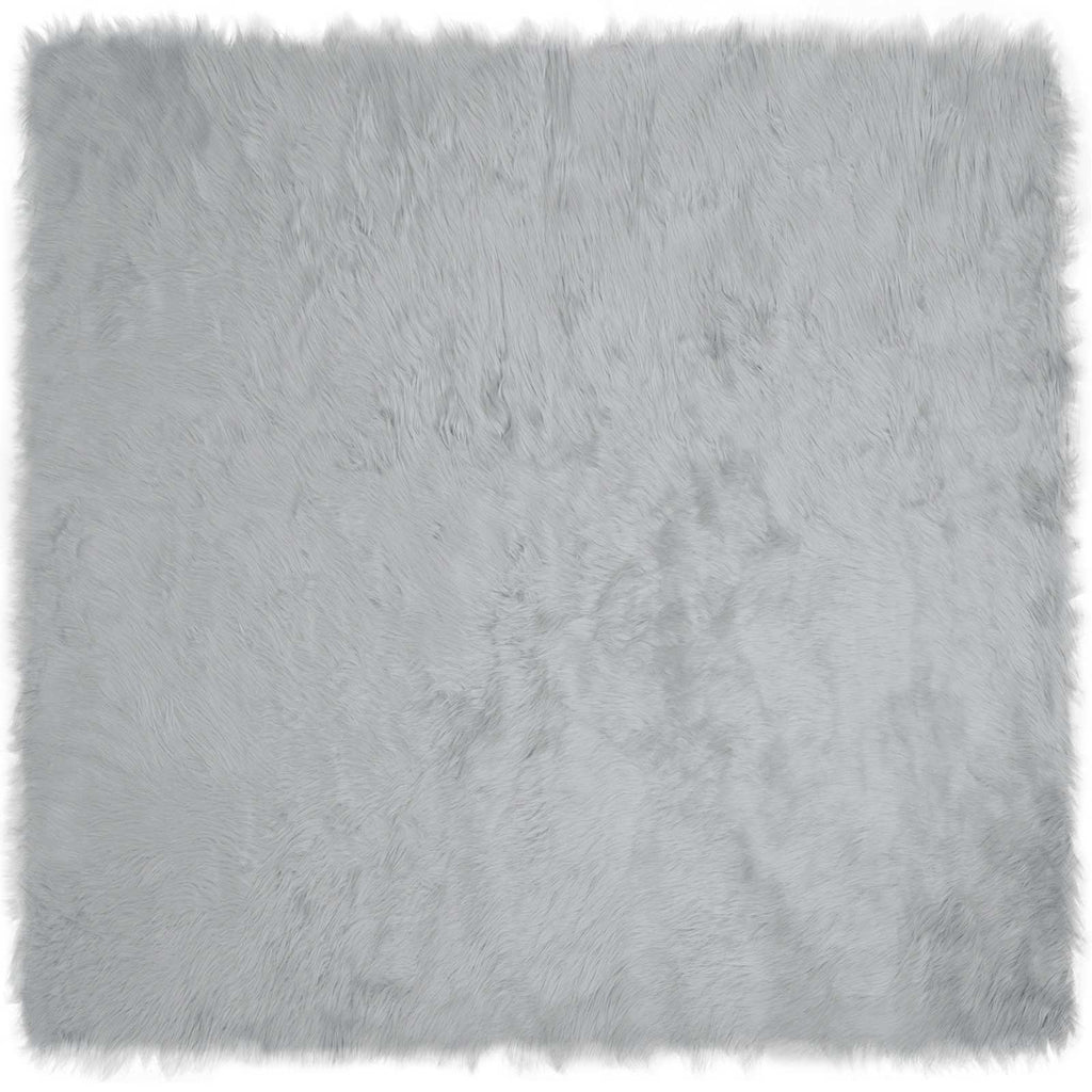 vidaXL Dywan z sztucznej owczej skóry TAFALLA Szary 200 x 200 cm