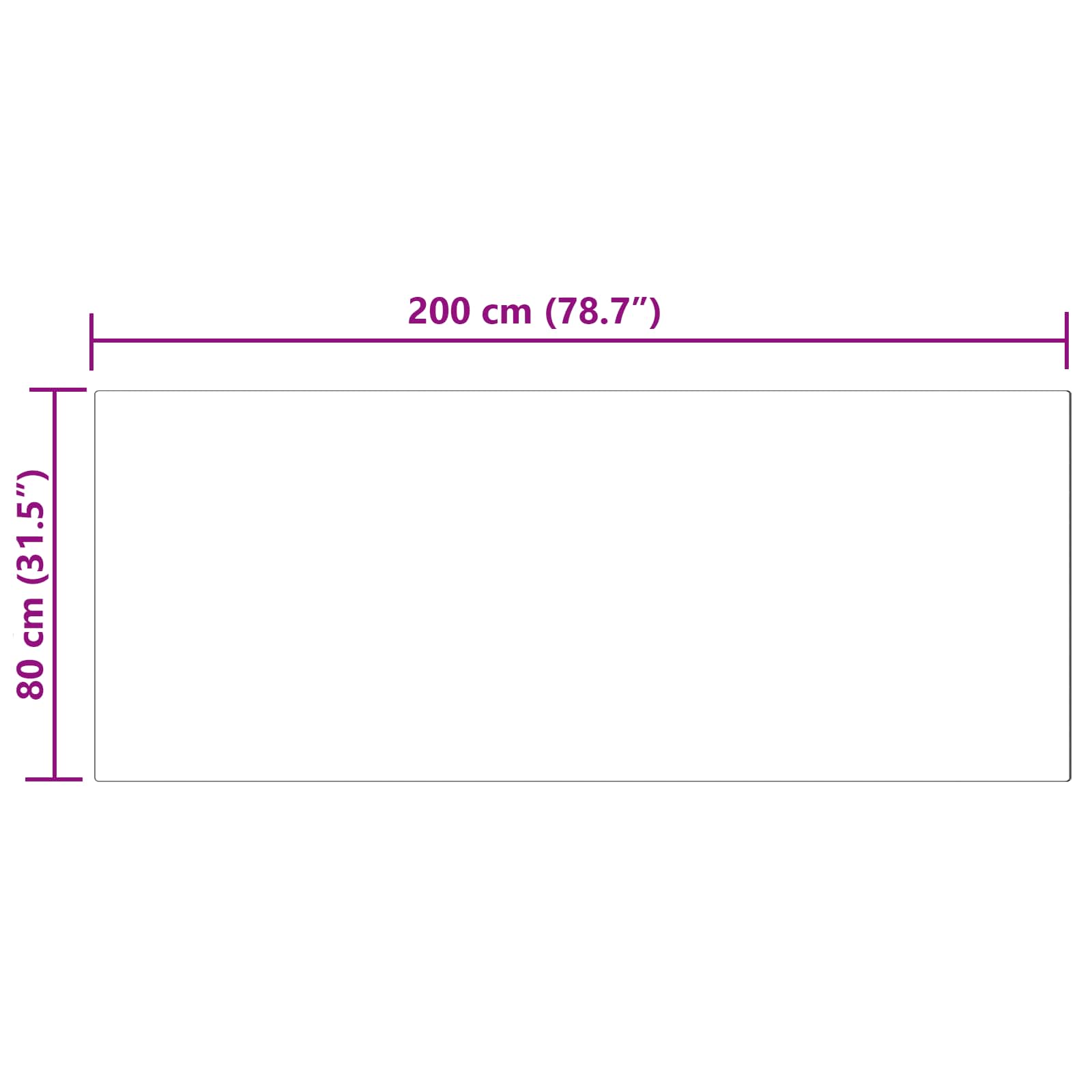 vidaXL Dywan z sztucznej owczej skóry TAFALLA różowy 80 x 200 cm