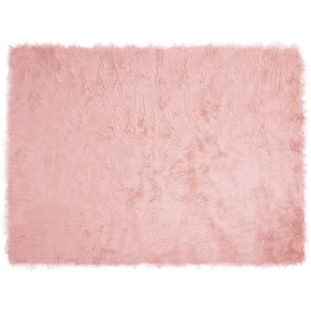vidaXL Dywan z sztucznej owczej skóry TAFALLA różowy 160 x 230 cm