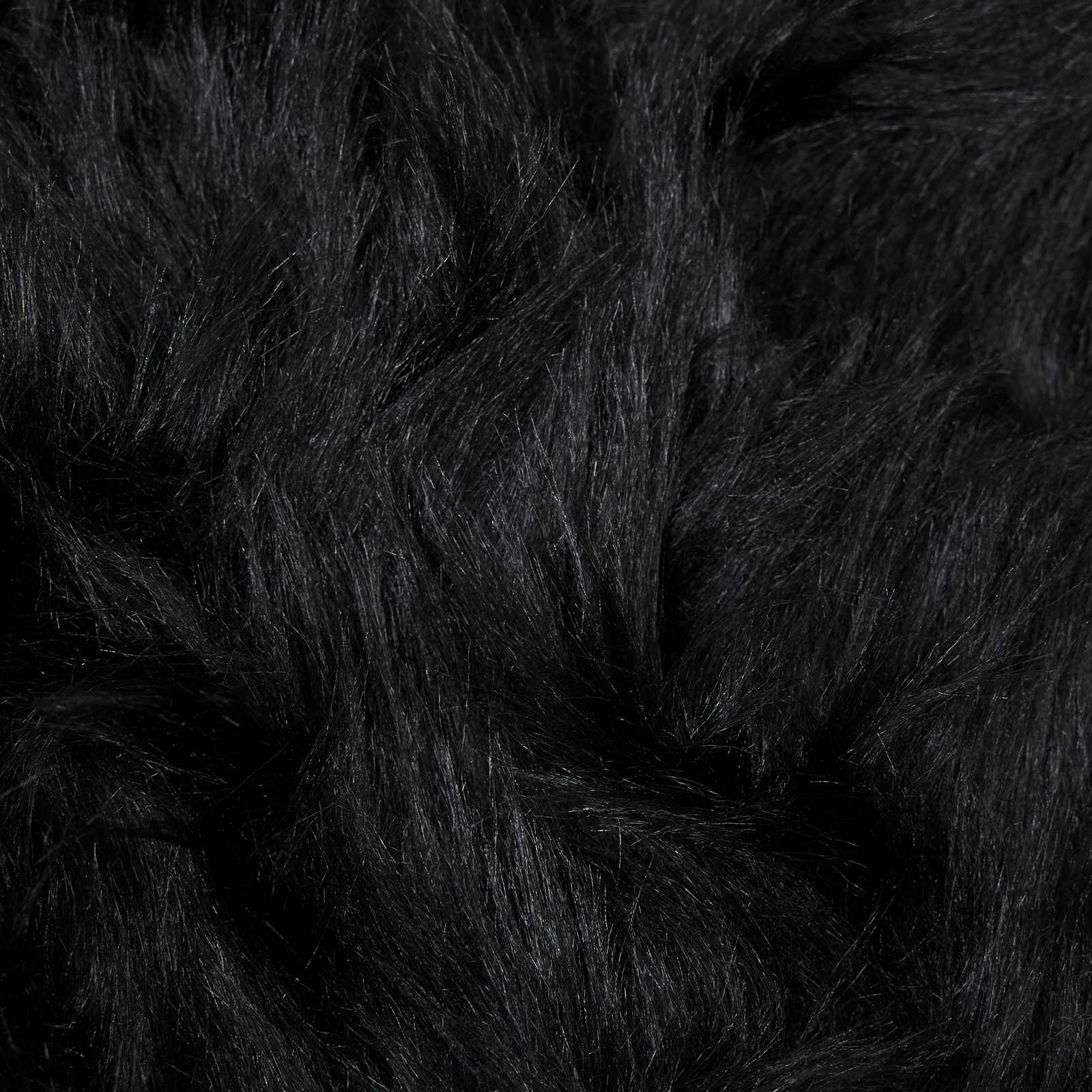 vidaXL Dywan z sztucznej owczej skóry TAFALLA Czarny 60 x 110 cm