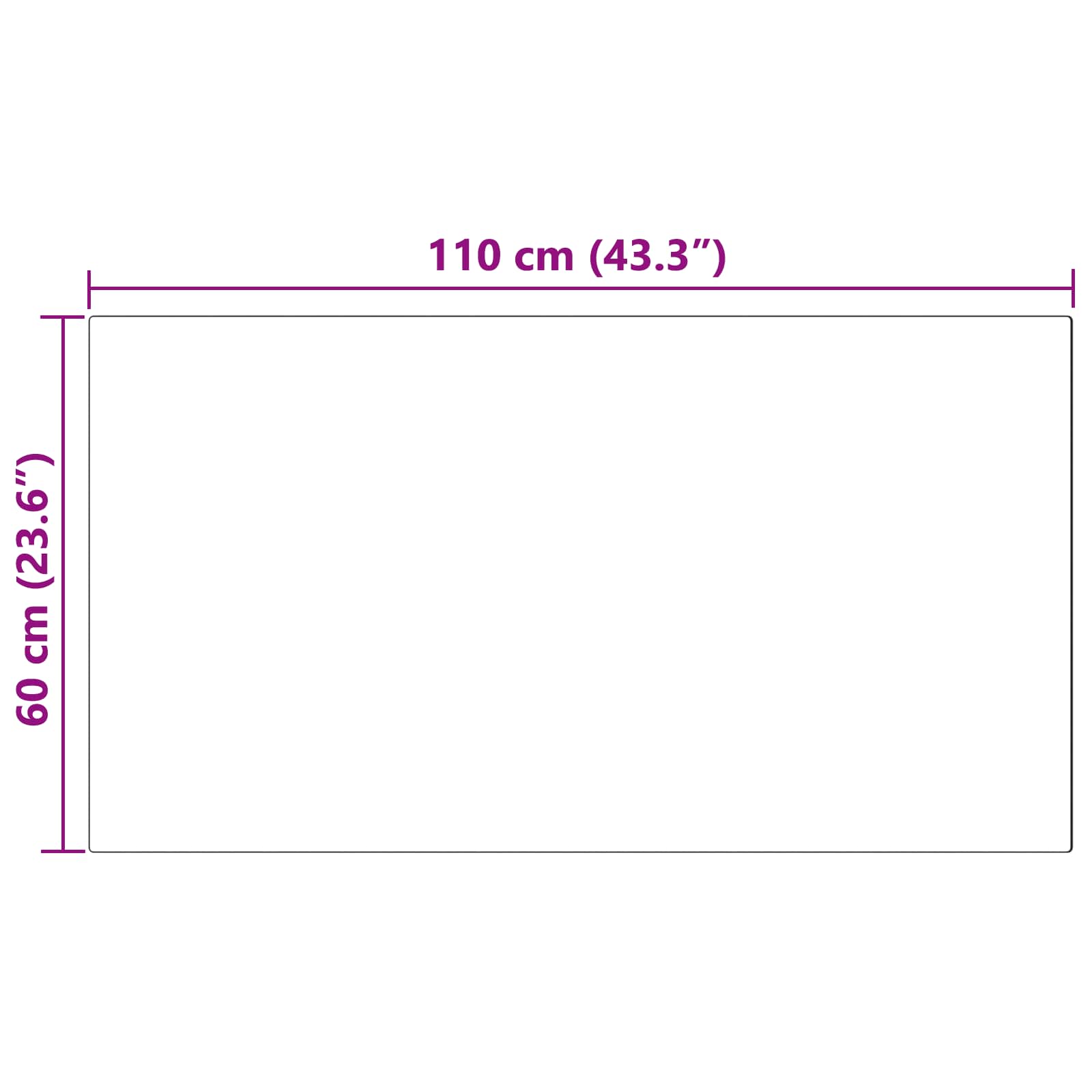 vidaXL Dywan z sztucznej owczej skóry TAFALLA Czarny 60 x 110 cm
