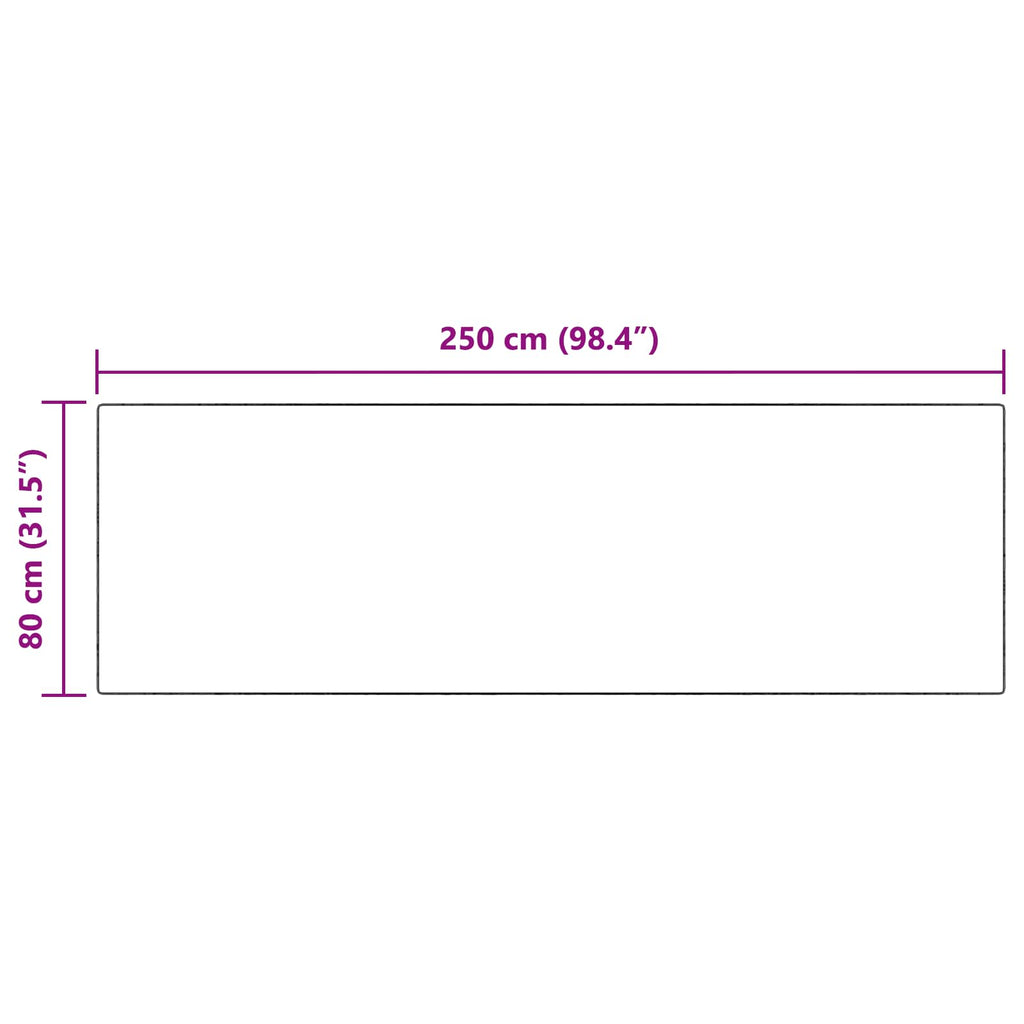vidaXL Dywan z sztucznej owczej skóry TAFALLA antracytowy 80 x 250 cm