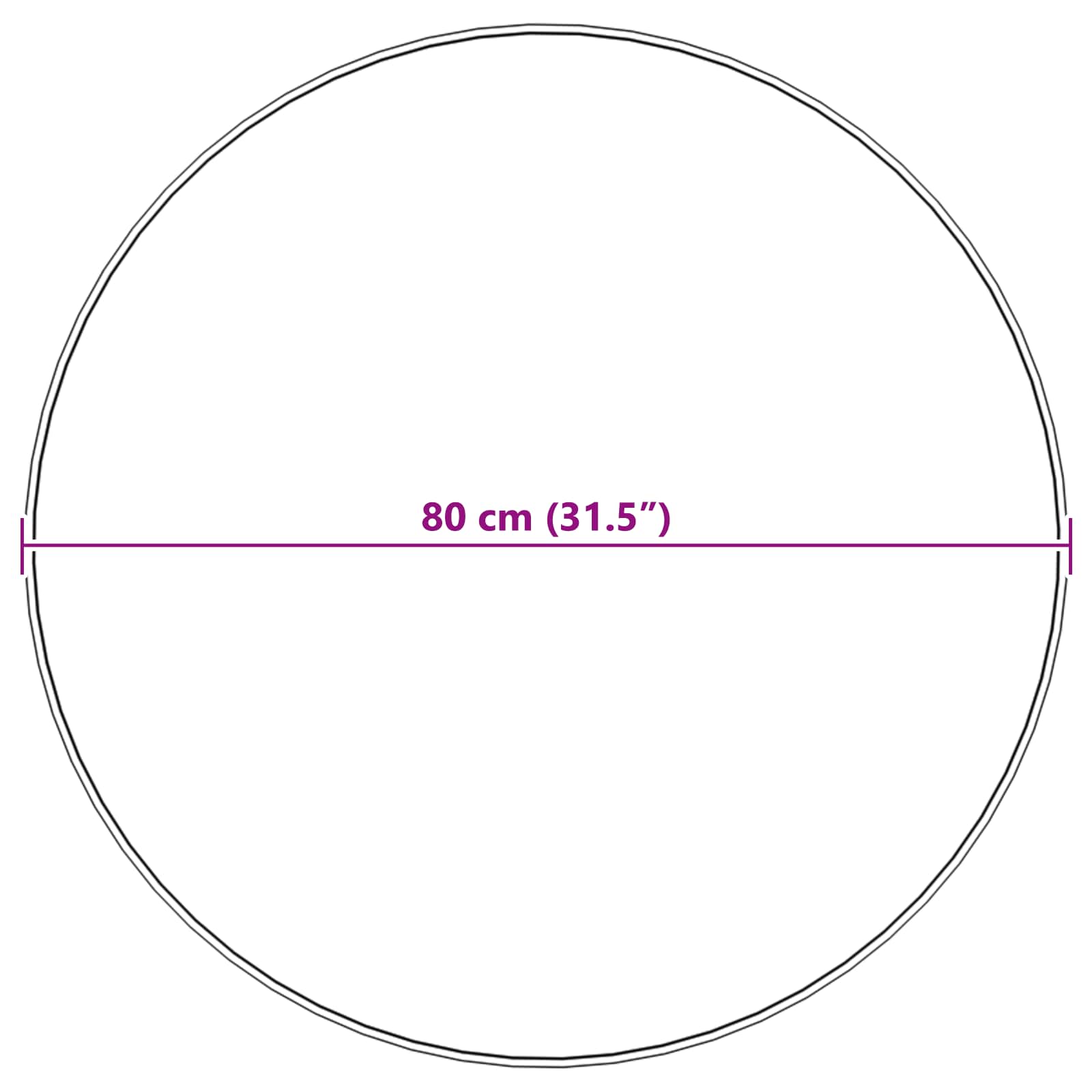 vidaXL Dywan z sztucznej owczej skóry TAFALLA antracytowy Ø 80 cm