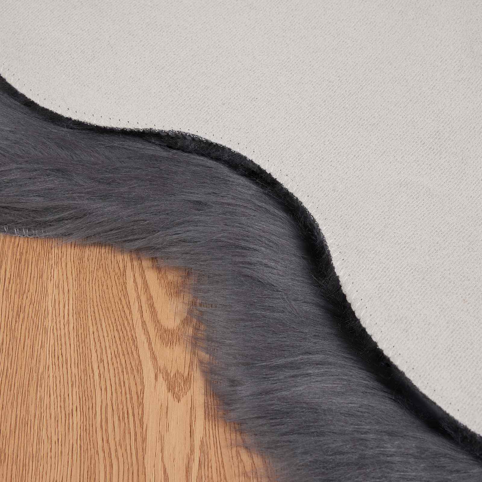 vidaXL Dywan z sztucznej owczej skóry TAFALLA antracytowy 80 x 120 cm