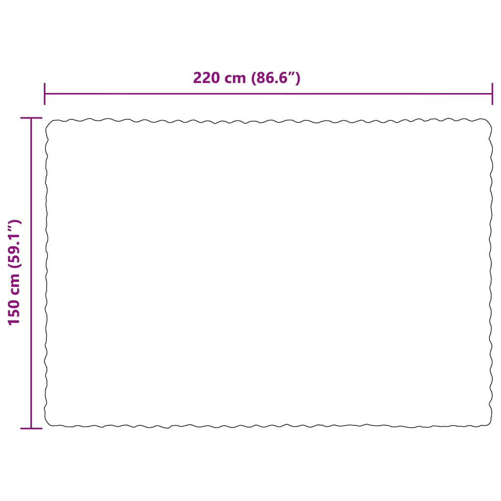 vidaXL Koc antypoślizgowy z sztucznego futra królika Olite 4 pcs Camel