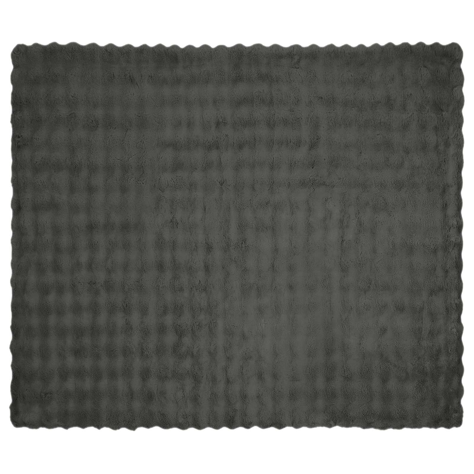 vidaXL Koc antypoślizgowy z sztucznego futra królika Olite 4 pcs