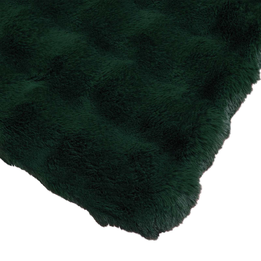 vidaXL Koc antypoślizgowy z sztucznego futra królika Olite 4 pcs