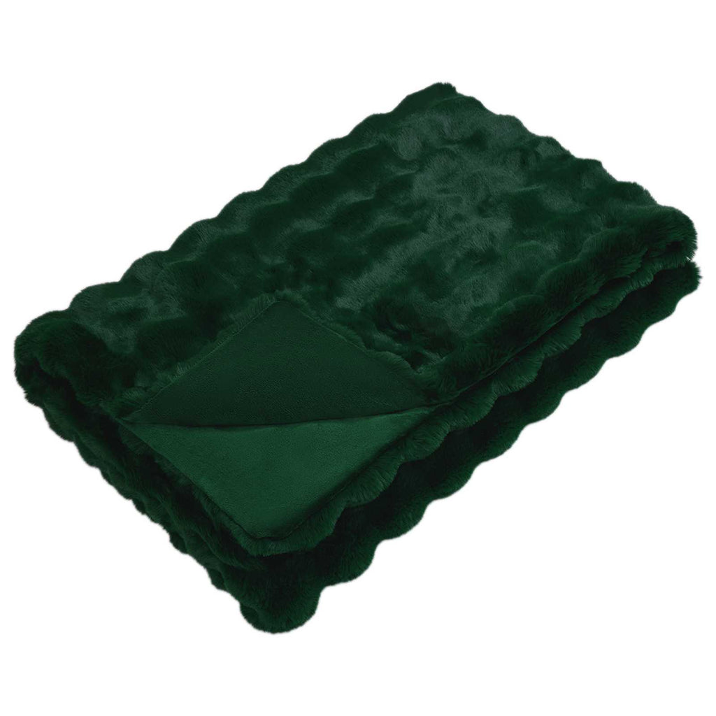 vidaXL Koc antypoślizgowy z sztucznego futra królika Olite 4 pcs