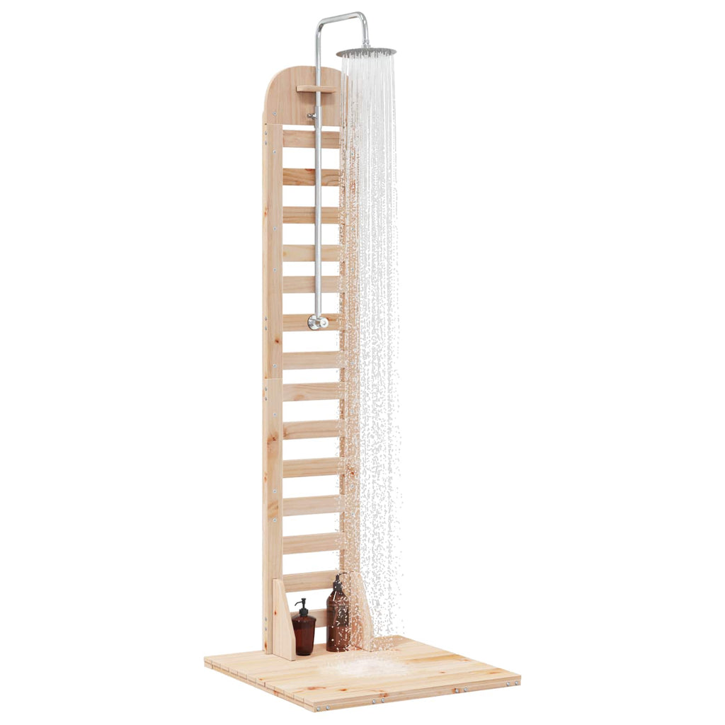 vidaXL Prysznic na zewnątrz 223 cm naturalny