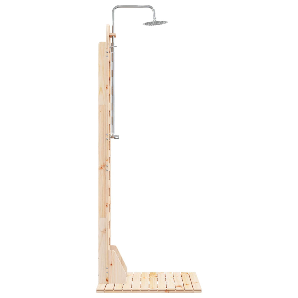 vidaXL Prysznic na zewnątrz 223 cm naturalny