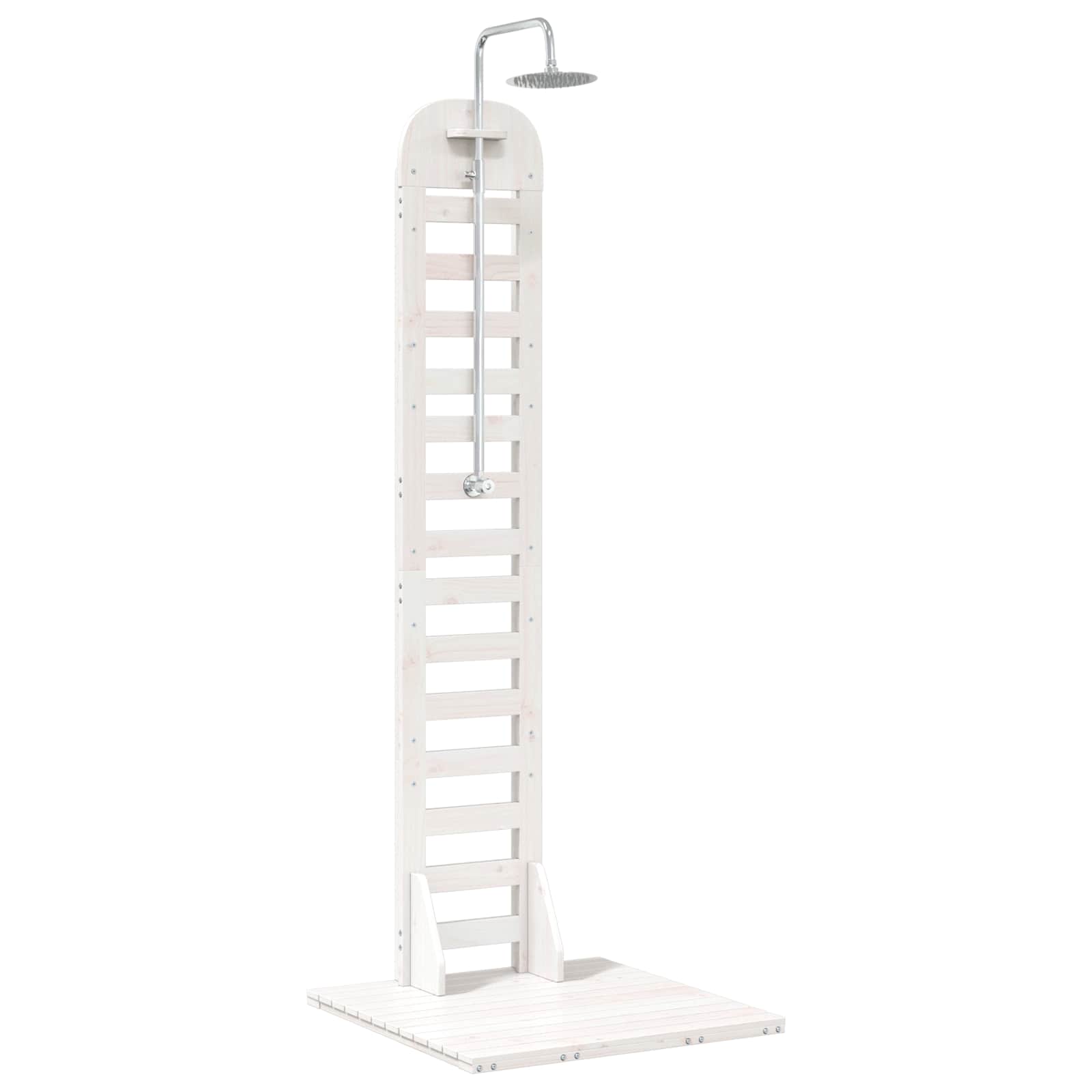 vidaXL Prysznic na zewnątrz 223 cm Biały
