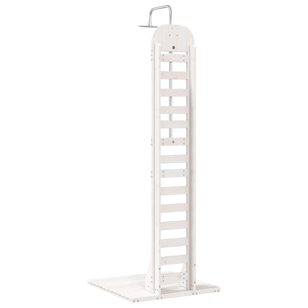 vidaXL Prysznic na zewnątrz 223 cm Biały