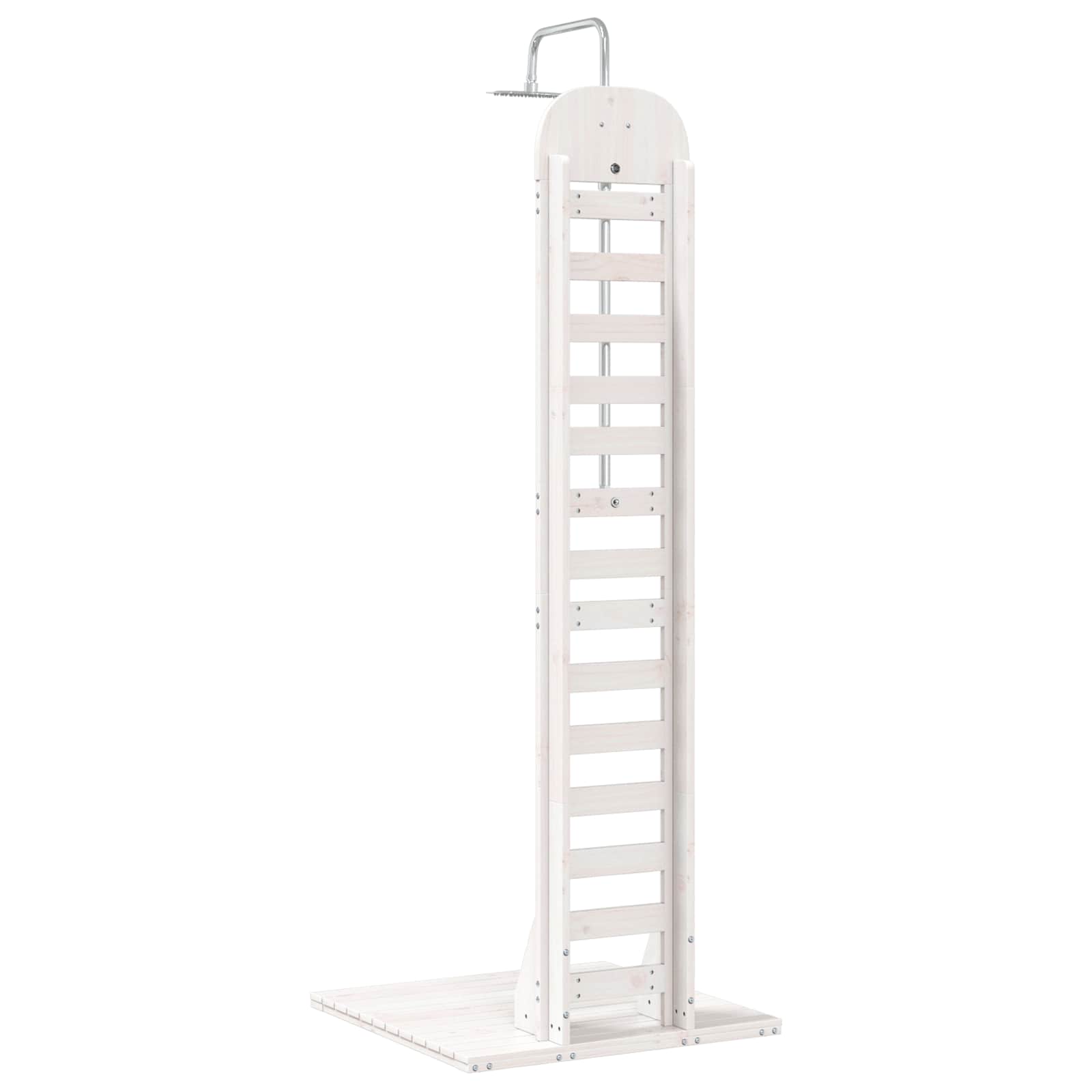 vidaXL Prysznic na zewnątrz 223 cm Biały