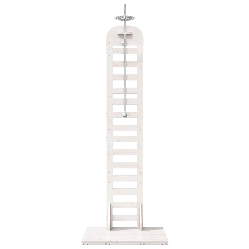 vidaXL Prysznic na zewnątrz 223 cm Biały