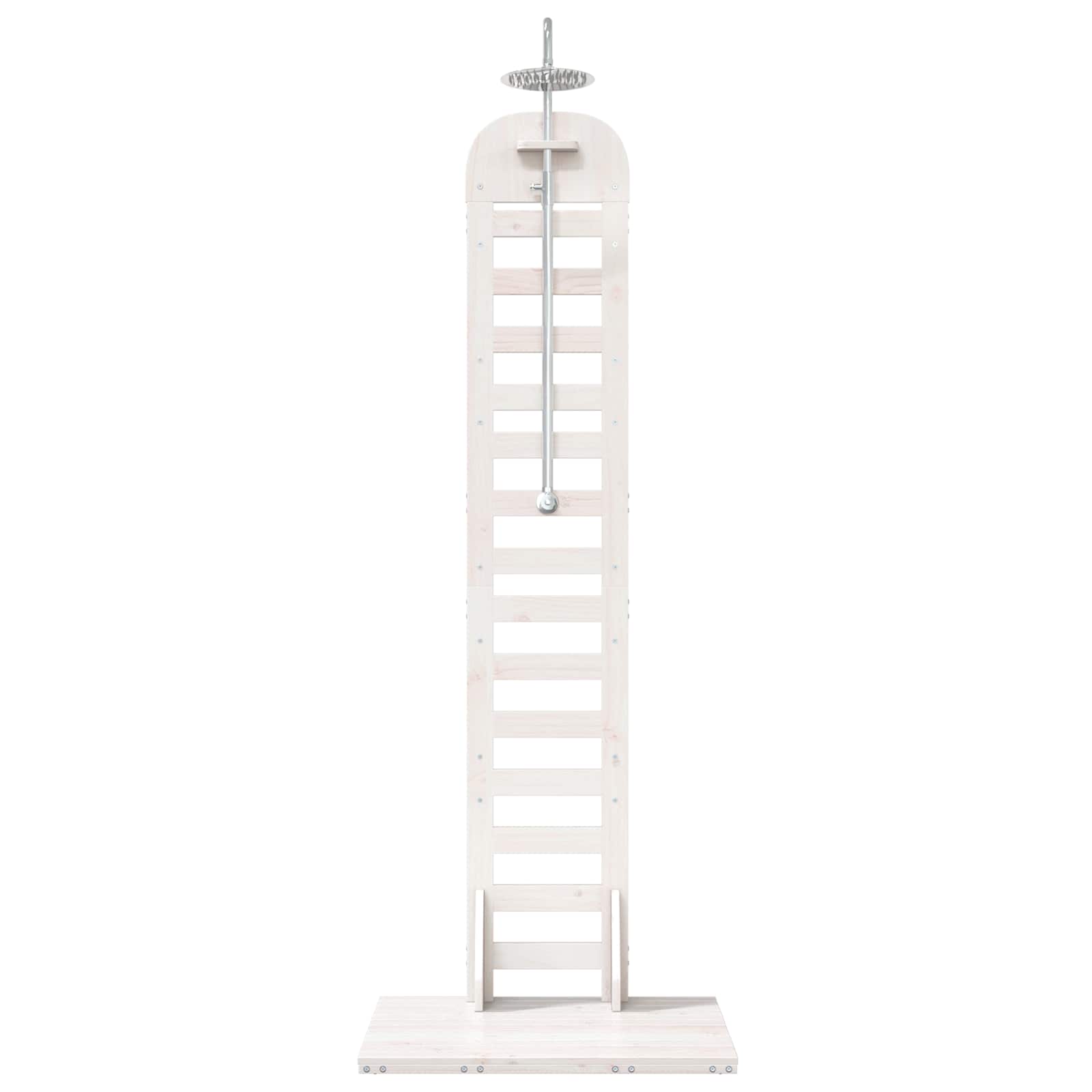 vidaXL Prysznic na zewnątrz 223 cm Biały