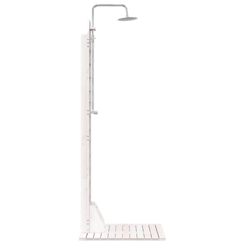 vidaXL Prysznic na zewnątrz 223 cm Biały