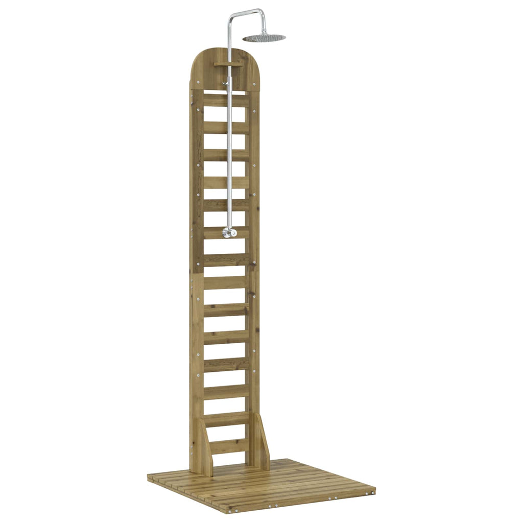 vidaXL Prysznic na zewnątrz 223 cm naturalny
