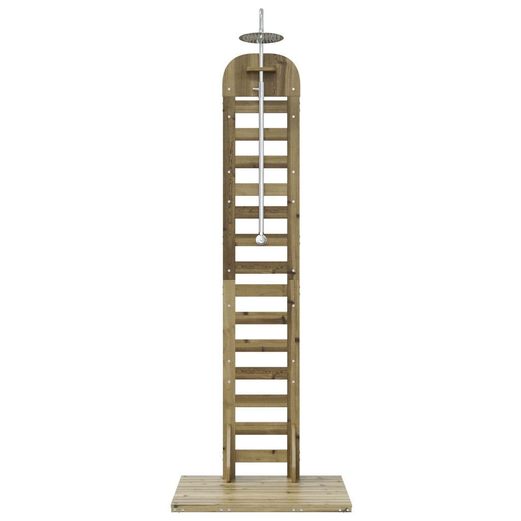 vidaXL Prysznic na zewnątrz 223 cm naturalny