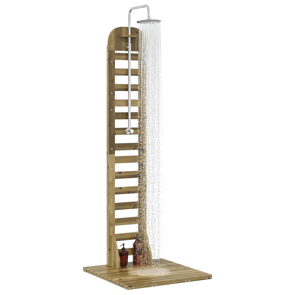 vidaXL Prysznic na zewnątrz 223 cm naturalny