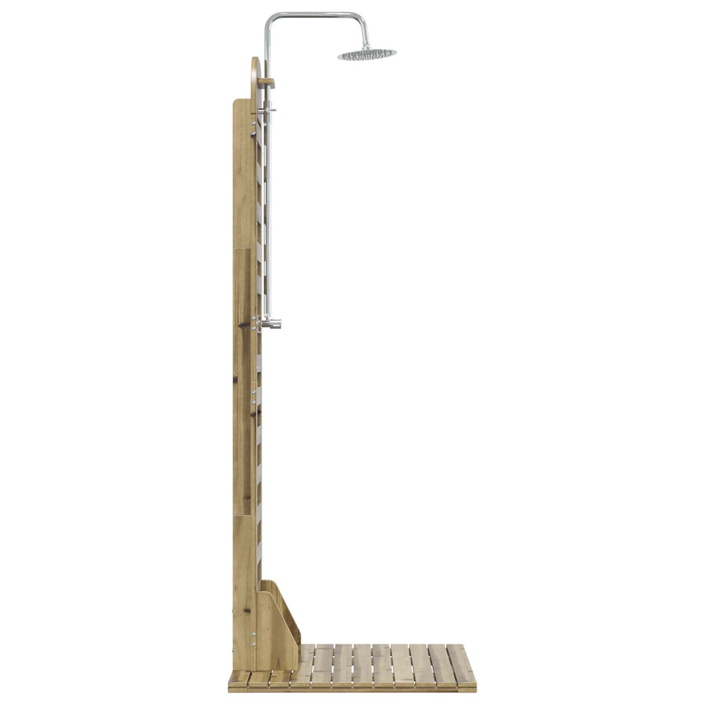 vidaXL Prysznic na zewnątrz 223 cm naturalny