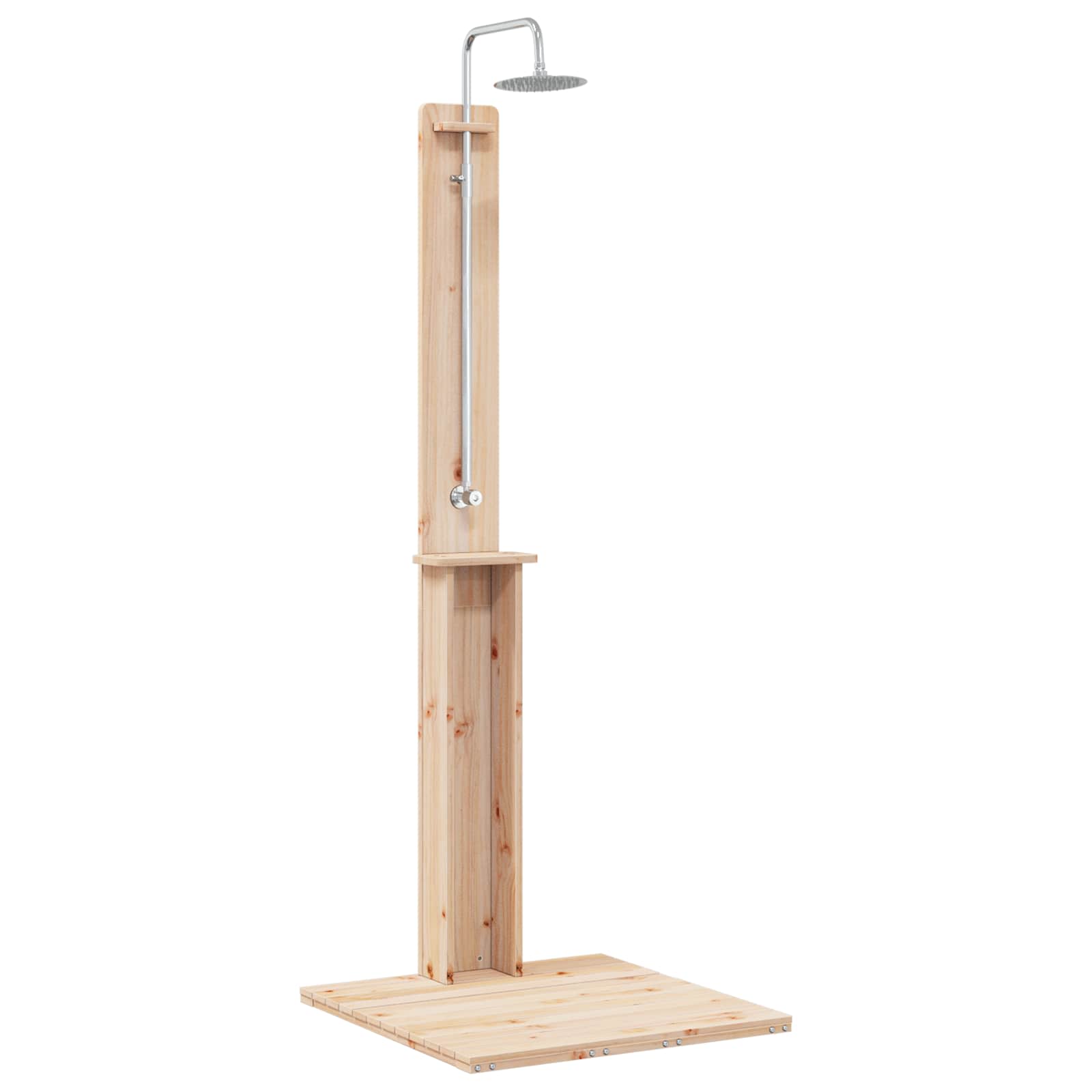 vidaXL Prysznic na zewnątrz 206 cm naturalny