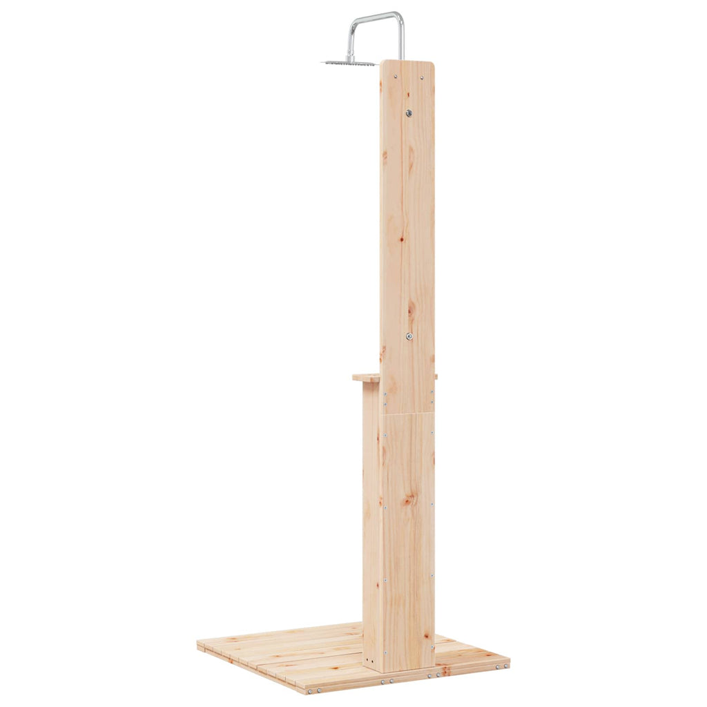 vidaXL Prysznic na zewnątrz 206 cm naturalny
