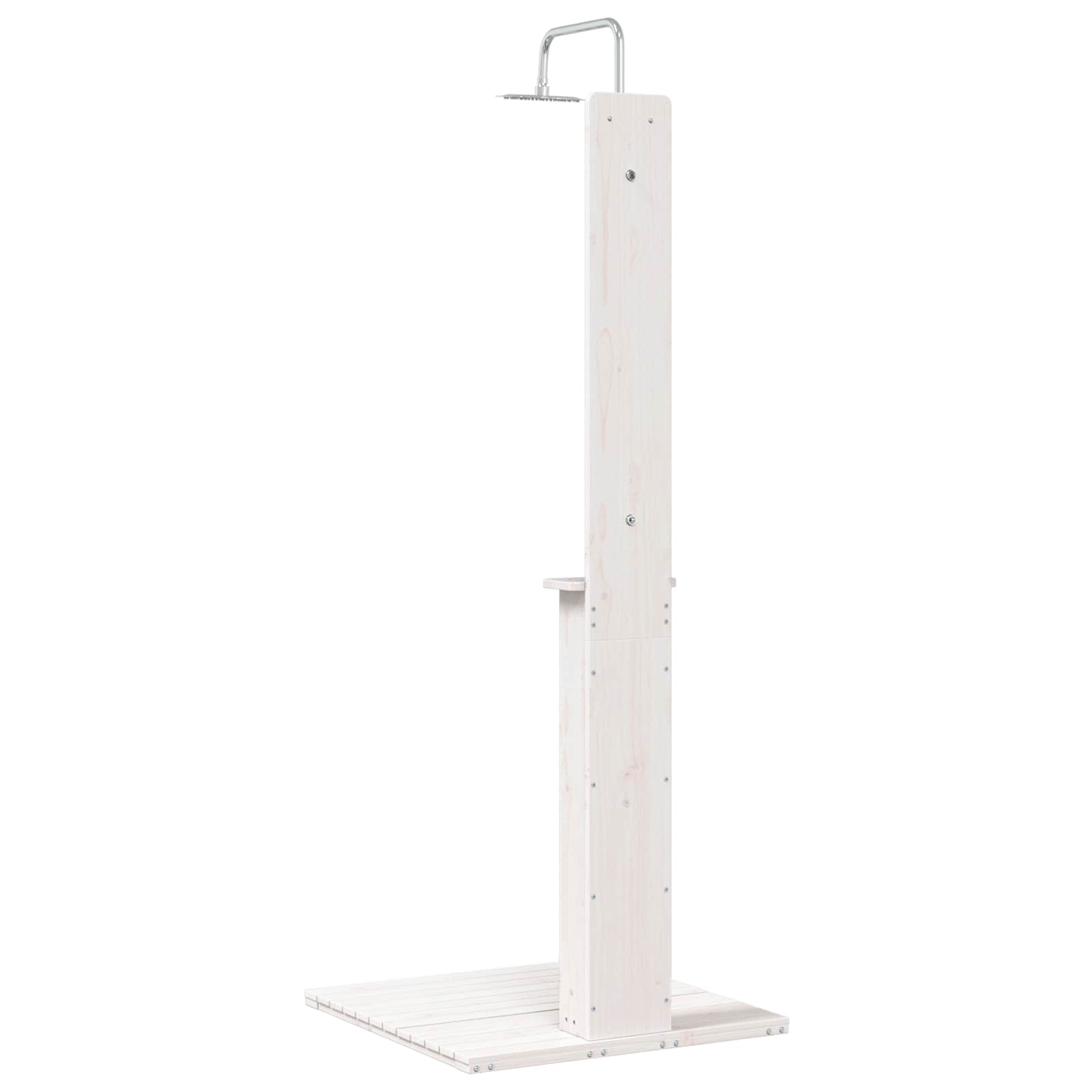 vidaXL Prysznic na zewnątrz 206 cm Biały
