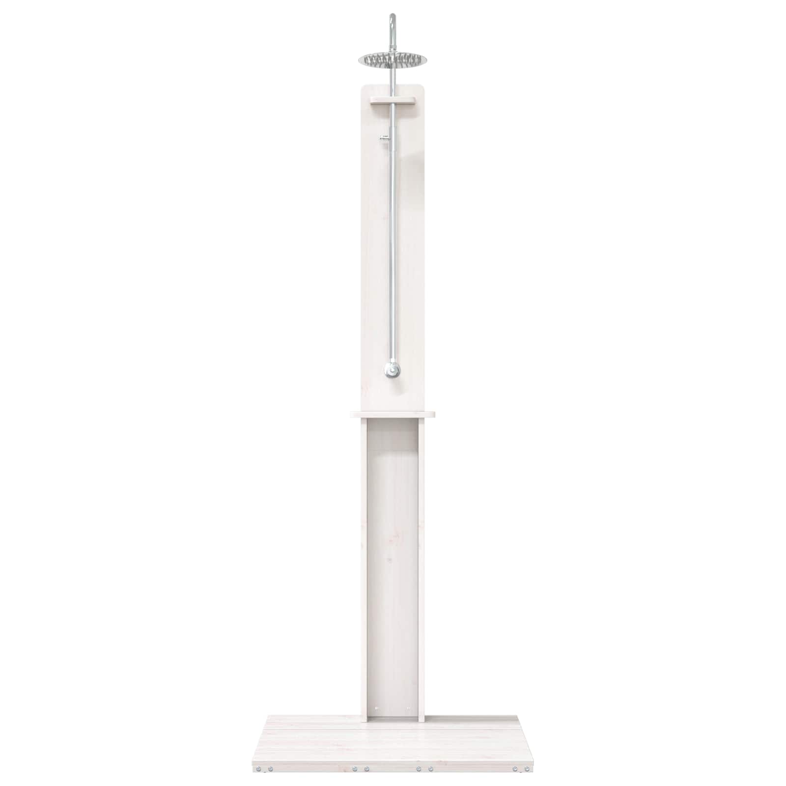 vidaXL Prysznic na zewnątrz 206 cm Biały