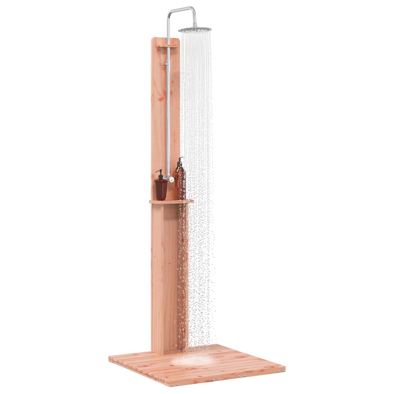 vidaXL Prysznic na zewnątrz 206 cm naturalny