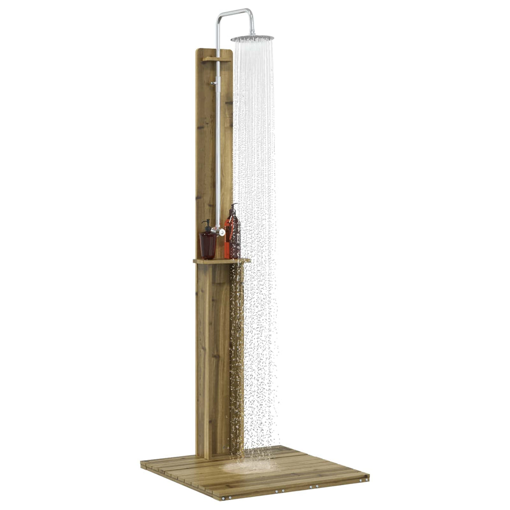vidaXL Prysznic na zewnątrz 206 cm naturalny