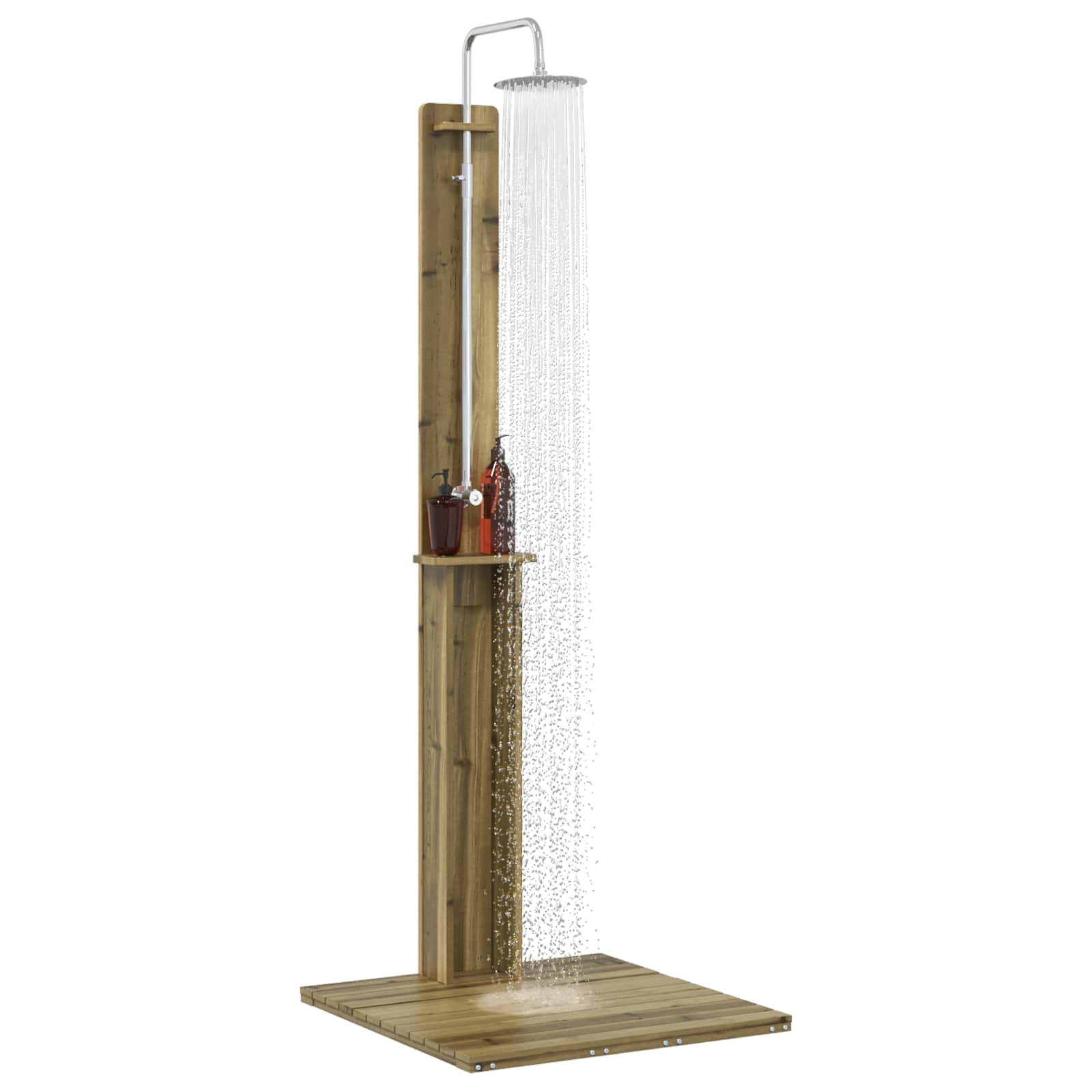 vidaXL Prysznic na zewnątrz 206 cm naturalny
