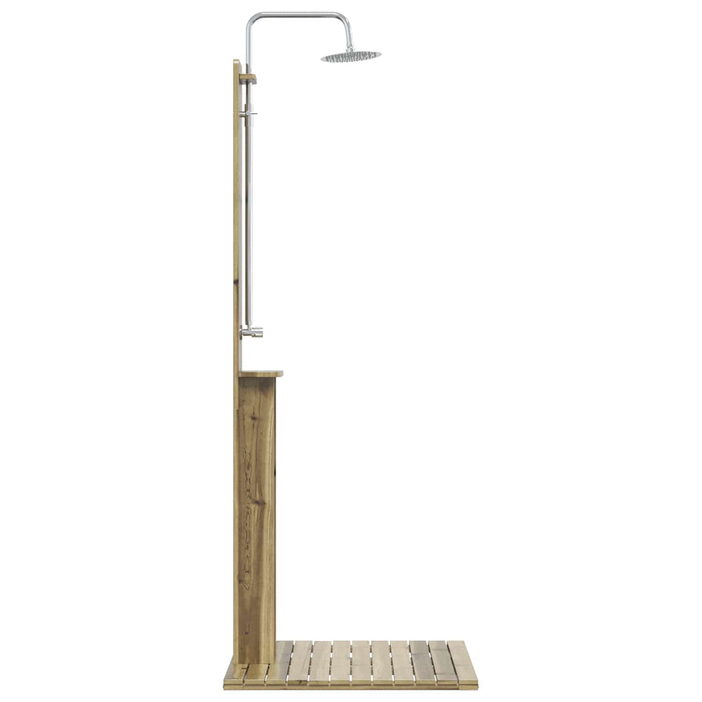 vidaXL Prysznic na zewnątrz 206 cm naturalny