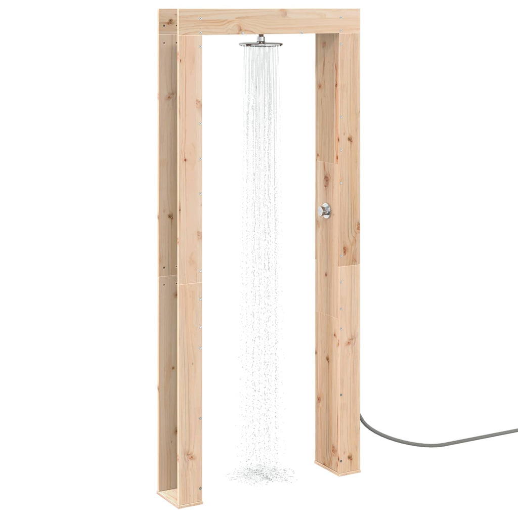vidaXL Prysznic na zewnątrz 226 cm naturalny