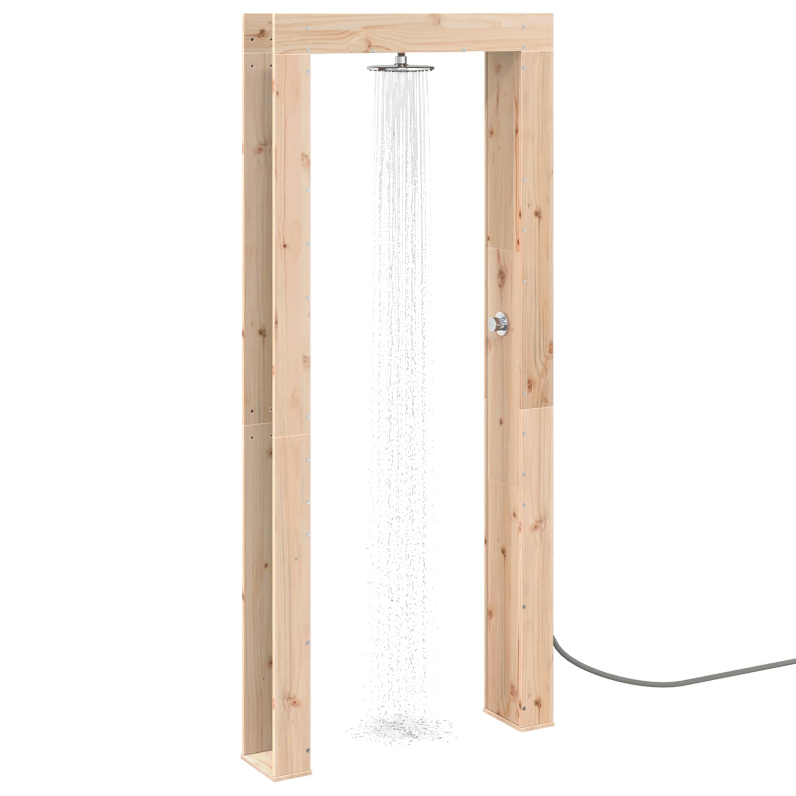 vidaXL Prysznic na zewnątrz 226 cm naturalny