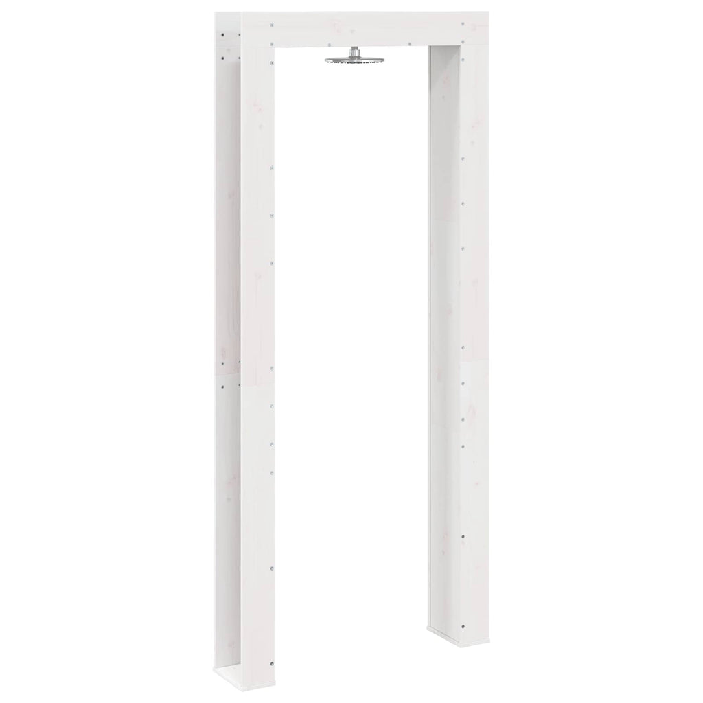 vidaXL Prysznic na zewnątrz 226 cm Biały
