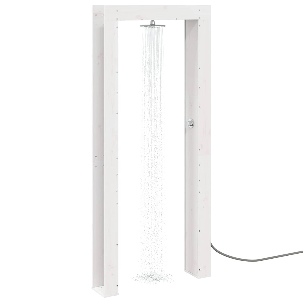 vidaXL Prysznic na zewnątrz 226 cm Biały