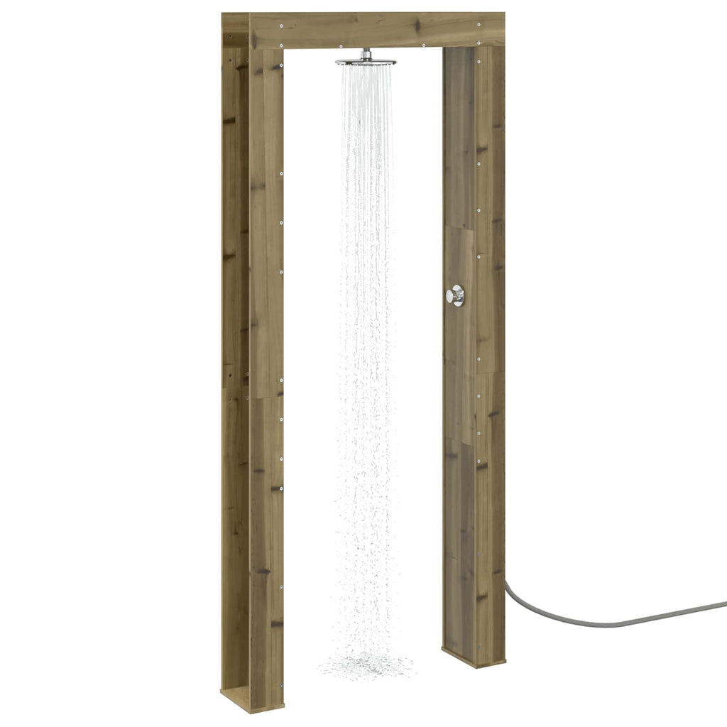 vidaXL Prysznic na zewnątrz 226 cm naturalny