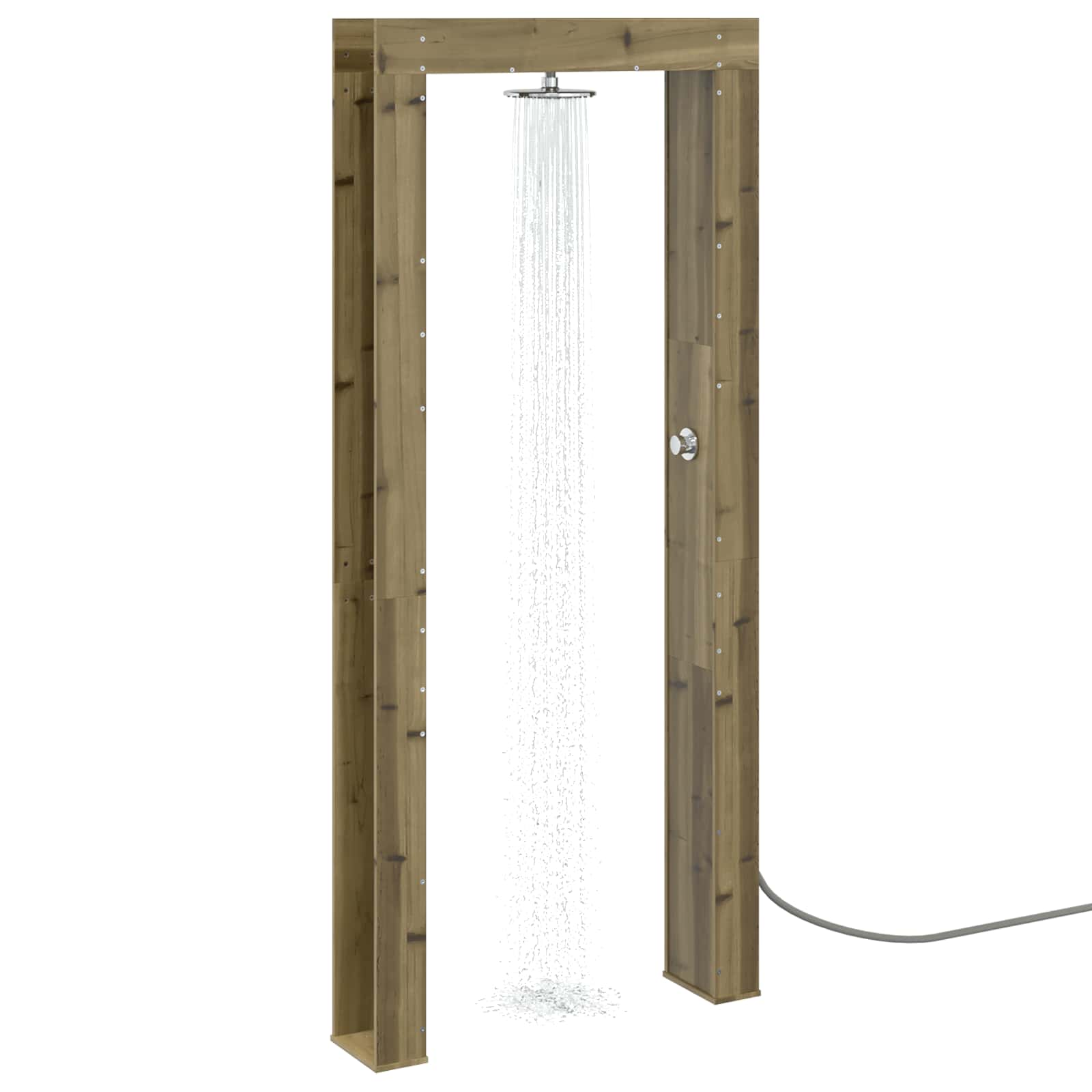 vidaXL Prysznic na zewnątrz 226 cm naturalny