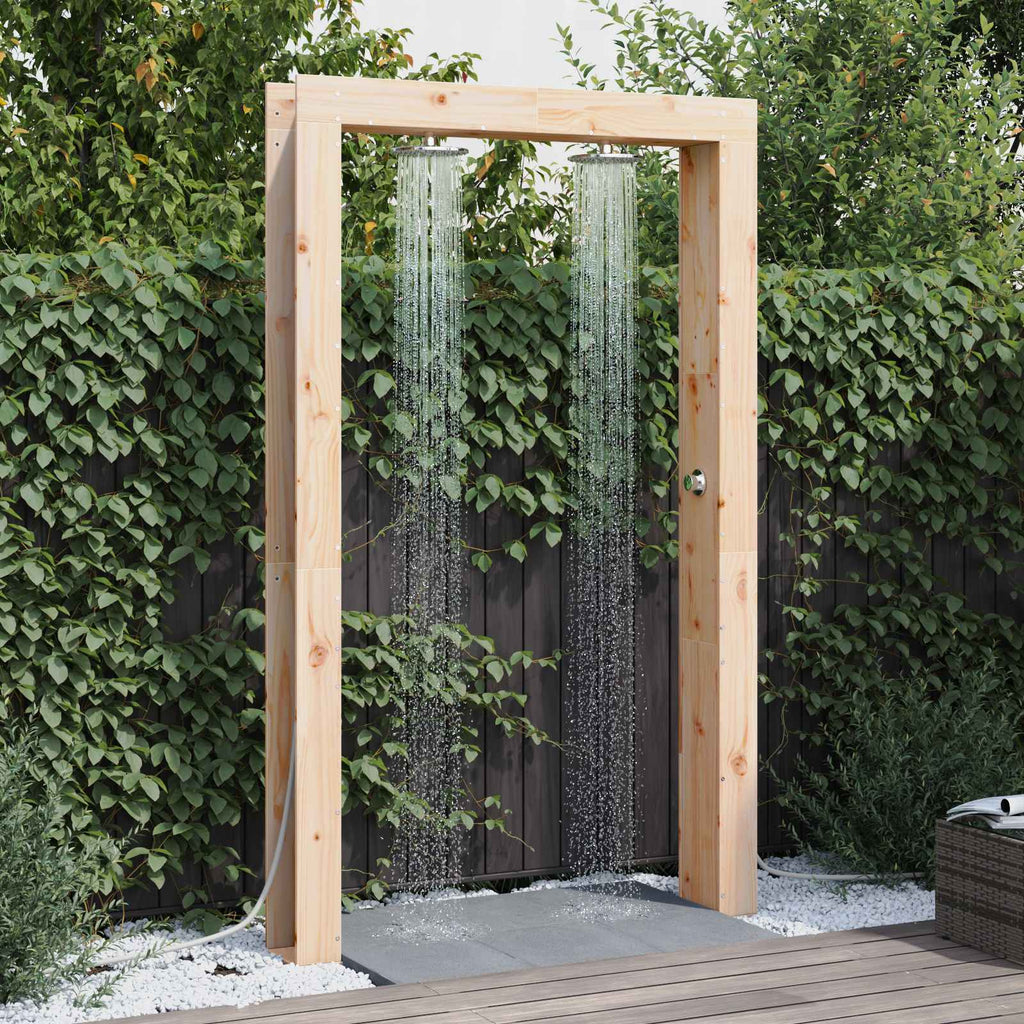 vidaXL Prysznic na zewnątrz 226 cm naturalny