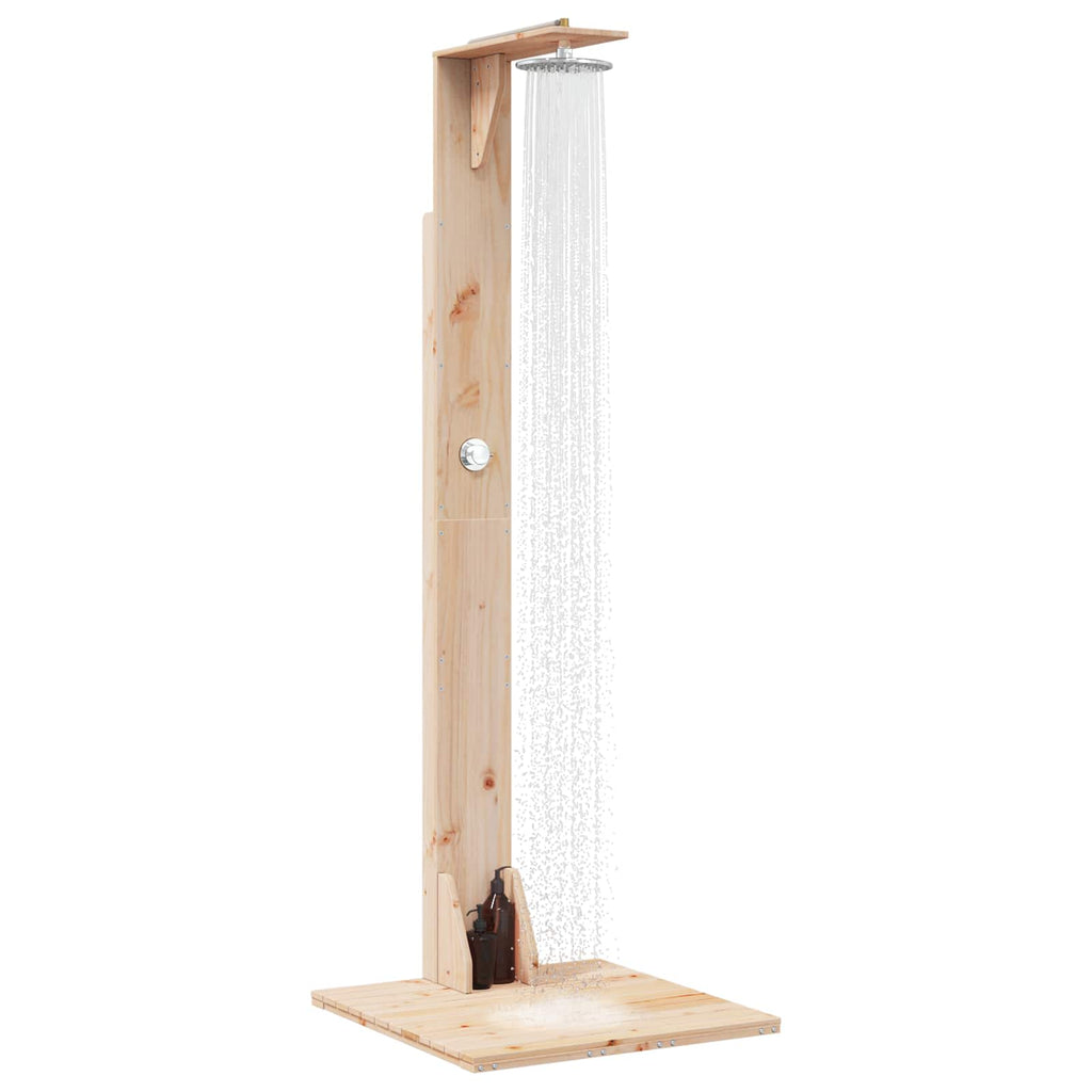 vidaXL Prysznic na zewnątrz 214,5 cm naturalny