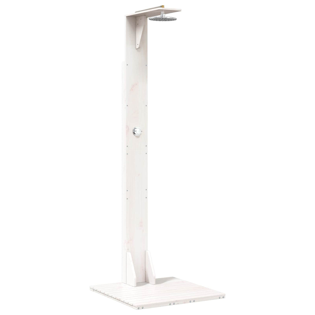 vidaXL Prysznic na zewnątrz 214,5 cm Biały