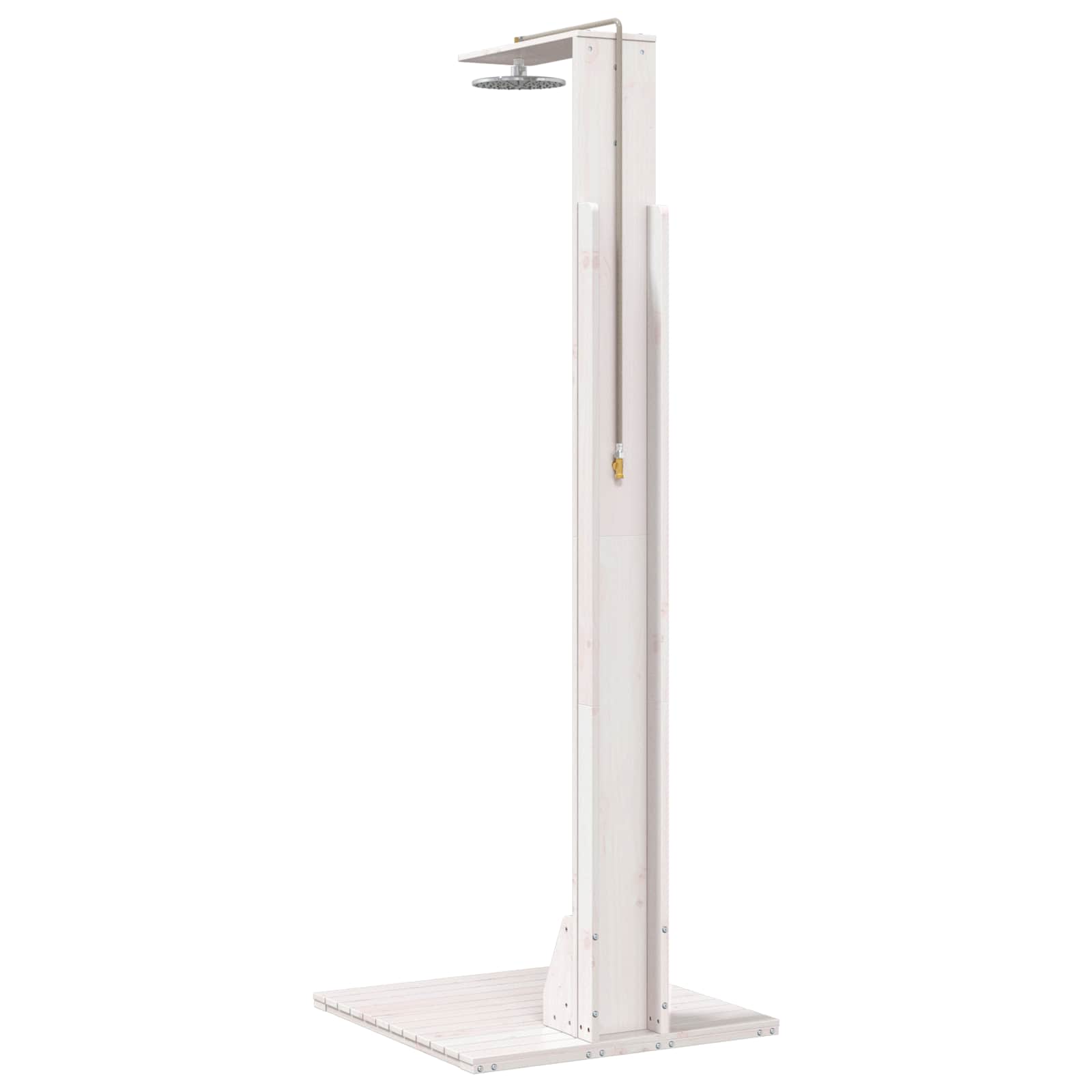 vidaXL Prysznic na zewnątrz 214,5 cm Biały