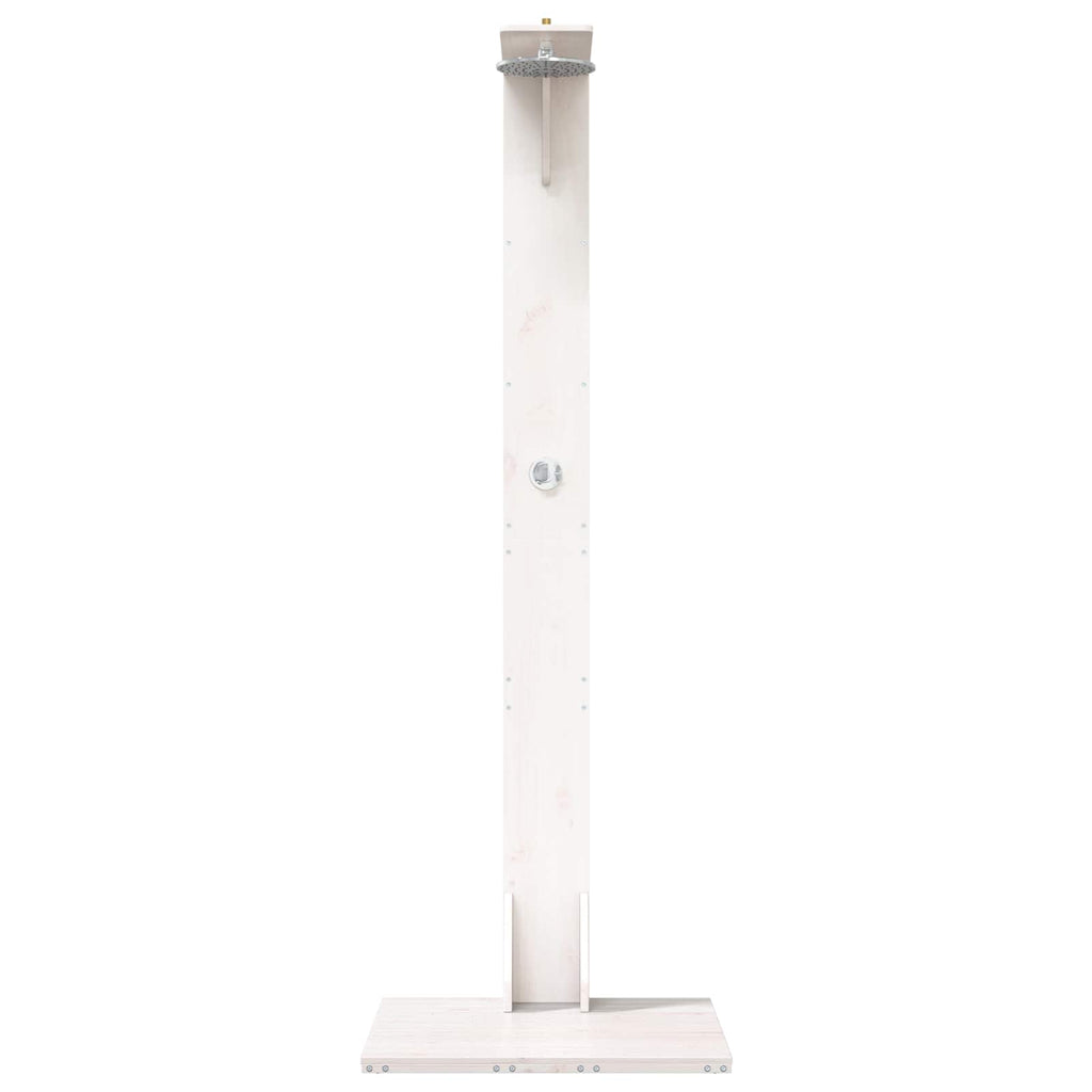 vidaXL Prysznic na zewnątrz 214,5 cm Biały