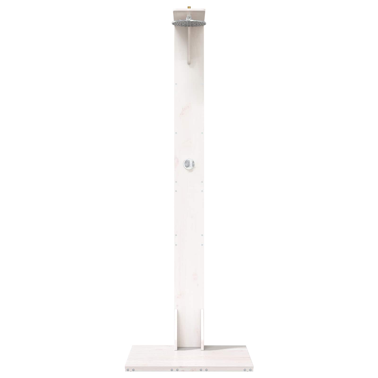 vidaXL Prysznic na zewnątrz 214,5 cm Biały