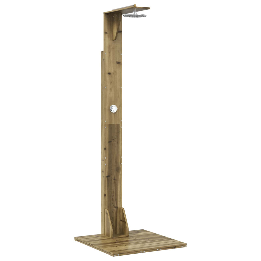 vidaXL Prysznic na zewnątrz 214,5 cm naturalny
