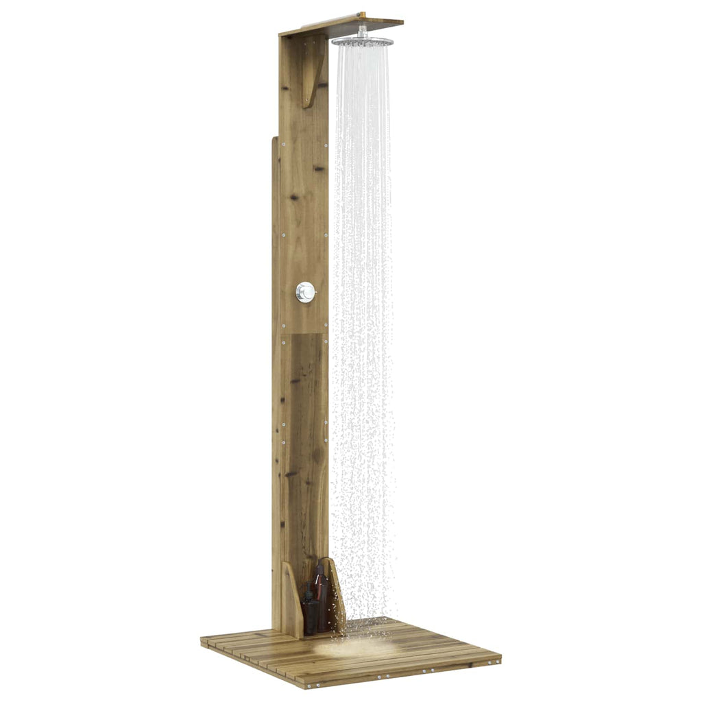 vidaXL Prysznic na zewnątrz 214,5 cm naturalny